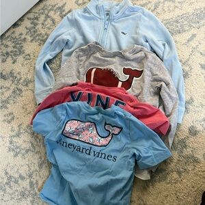 Vineyard Vines Kids Whale Graphic Sweatshirts & Tees - Light Blue, Gray, Red
